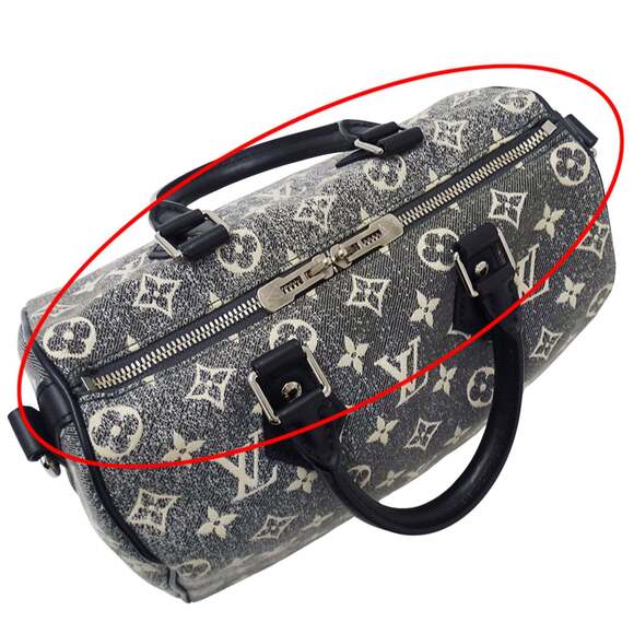 Louis Vuitton Monogram Jacquard Denim Women's Speedy Bandouliere Bag, Size 25... - Picture 9 of 14